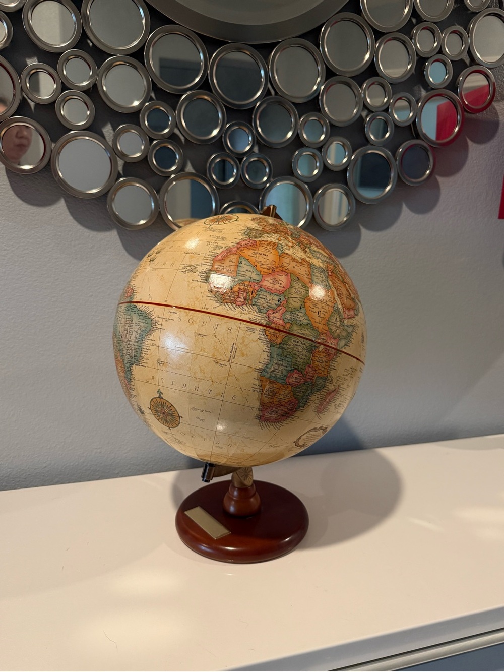 12” Antique Raised Relief Desk Replogle World Classic Globe - Picture 6 of 16
